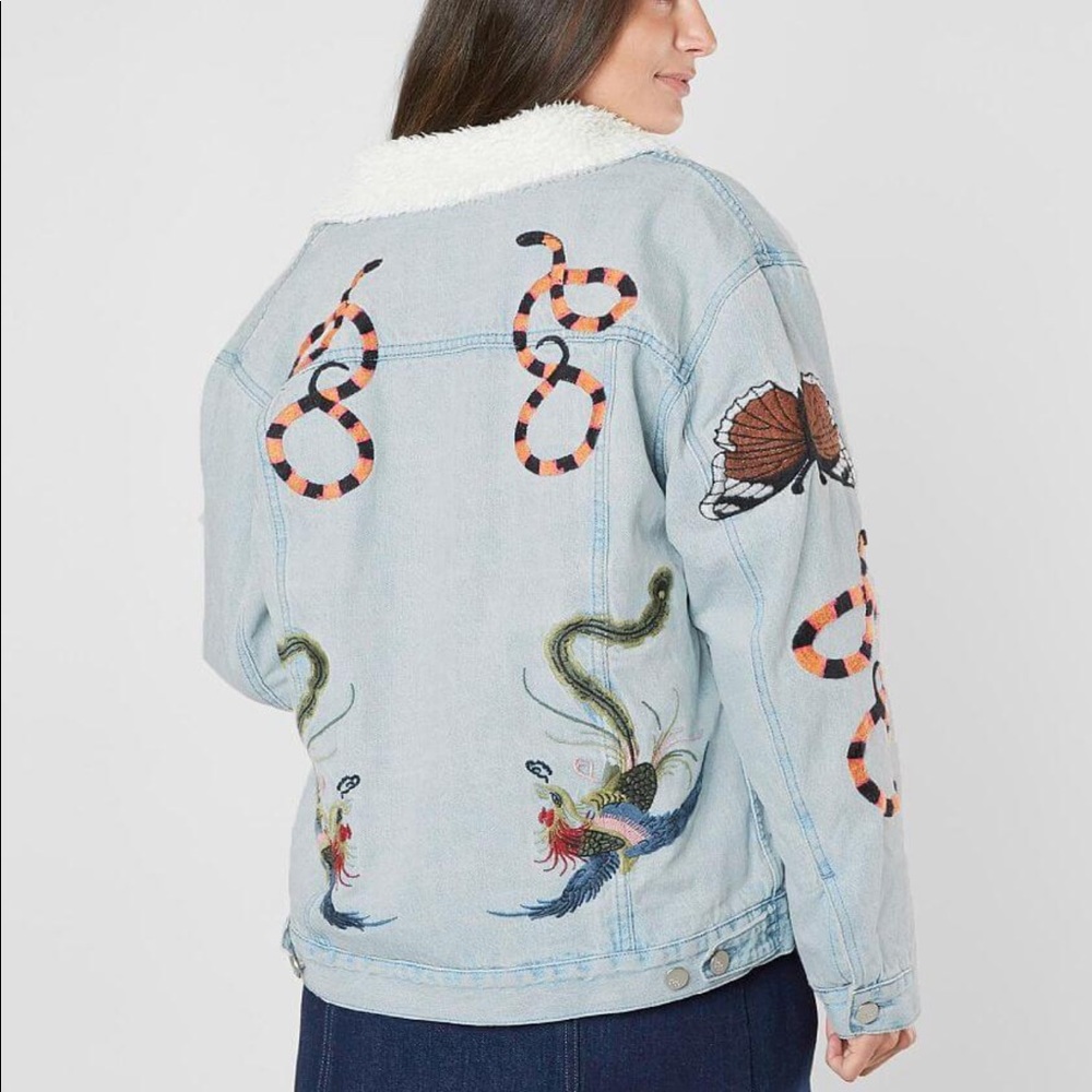 Kendall + Kylie Denim Trucker Jacket